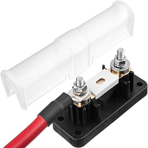 Spartan Power 400 Amp ANL Fuse & Holder Kit with 12 Inch 4/0 AWG Cable - Made in America