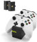 snakebyte Xbox One TWINCHARGE X - Black - Charger/Charging Station for Xbox One S/X/Elite Controller/Gamepads, 2 Rechargeable Batteries 800mAh, Dual Channel Charge, LED Charge Status Indicator