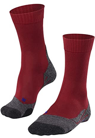 FALKE Damen Wandersocken TK2 Explore Cool W SO Lyocell Funktionsmaterial antiblasen dick 1 Paar, Rot (Ruby 8830), 41-42