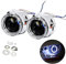 2.5 Inch Car Bixenon Projector Lens With LED Angle Eyes Daying Running Light Function ABS Shrouds