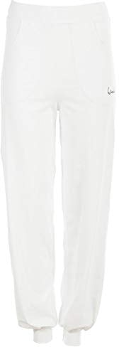 WINSHAPE Damen Functional Luftig-legere High Waist-trainingshose Wh12 Trainingshose, Weiß, S EU