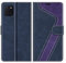 MOBESV Hülle für Samsung Galaxy Note 10 Lite Handyhülle, Lederhülle mit Kartenfach, Klapphülle mit Ständer, Flip Case Handytasche Schutzhülle, Dunkelblau/Violett