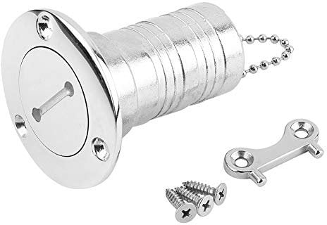 Tbest Bootswassertankdeckel, 316 Edelstahl, 1,5 Zoll, Bootsdeck Füllen, Füller, Zubehör, Silber, für Boote Marine Yacht