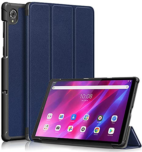 Kepuch Custer Funda para Lenovo Tab K10 TB-X6C6,Slim Smart Cover Fundas Carcasa Case Protectora de PU-Cuero para Lenovo Tab K10 TB-X6C6 - Azul