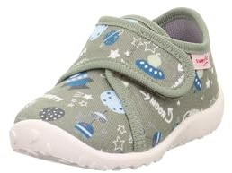 Superfit Jungen SPOTTY Hausschuhe, HELLGRÜN/MEHRFARBIG 7540, 24 EU