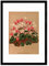 Antiker botanischer Kunstdruck - Wanddekor Kunst Vintage Alpenveilchen Blumen Poster A3 (schwarz groß + Passepartout)