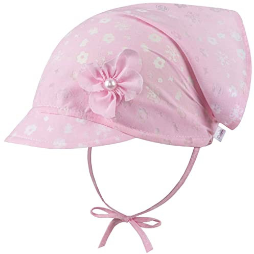 Kopftuch Mädchen Baby Mütze Sommer Schirmmütze Baumwolle, Farbe: Rosa, Größe: XS(36/38)