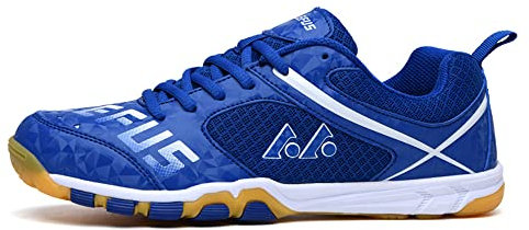 Adoff Unisex Tischtennisschuhe Jugend Erwachsener 36-45EU Sommer atmungsaktives Mesh (36,blau)