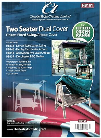 Charles Taylor Wooden Garden Furniture Two Seat Swing Cover