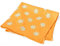 Breiter Edelweiß Trachtentuch Nickituch Trachten-Nickituch Schal Tuch aus 100% Baumwolle 50 x 50 cm – Orange