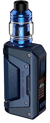 TVDC Geekvape Aegis Legend 2 Kit | Compact and Comfortable | Larger Air Inflow & Better Performance | 18650 Batteries (Not Included) | 2ml Cartridge No Nicotine (Navy Blue)