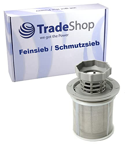 Trade-Shop 3in1 Sieb-Set (Grobsieb + Feinsieb + Mikrosieb) kompatibel mit Bosch Neff Spülmaschinen ersetzt 418404/00418404, 492046/00492046