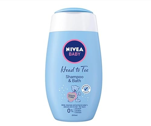 Nivea Baby Head to Toe Gentle Shampoo Hair & Body 200ml (Pack of 5)