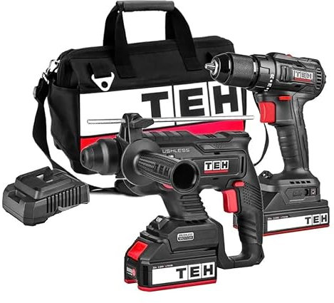 Brushless SDS Rotary Hammer & Combi Drill Driver Combo kit