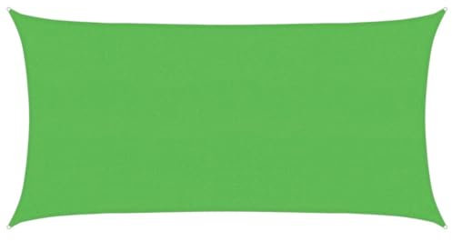 vidaXL Sonnensegel Sonnenschutz Windschutz Sonnendach UV Schutz Sonnenschutzsegel Schattenspender Garten Terrasse Balkon 160g/m² Hellgrün 2,5x4,5m HDPE