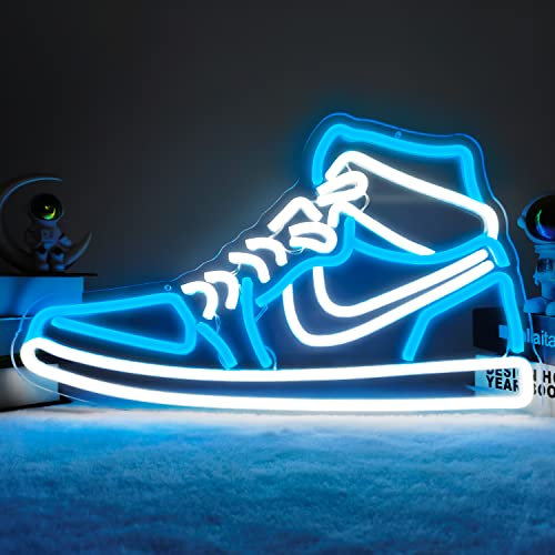 JianJung Sneaker-Neonschild, Sportschuh, Neonschilder für die Wand, dimmbar, LED-Neonlichter für Schlafzimmer, Männerhöhle, Zuhause, Party, Neon-Bar-Schild, Schuhe, leuchtende Schilder, Wanddekoration