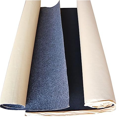 FfOcco 40 * 40in subwoofer speaker box carpet felt facecloth acoustic DIY self-adhesive fabric for hi-fi car audio home theater professional audio (Color : Black)