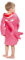 LOLANTA Accappatoio per bambini in pile con cappuccio, vestaglia morbida squalo, Rosa, S (2-3 anni)