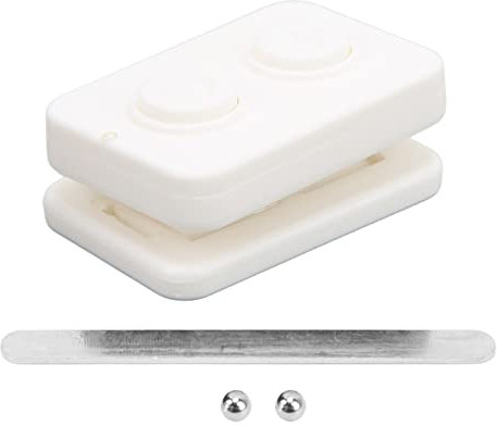 Push Slider EDC-Spielzeug, sicheres ABS, tragbar, Anti-Angst, klarer, klarer Klang, Stressabbau, EDC, magnetischer Push-Slider für Zuhause(Weiß)