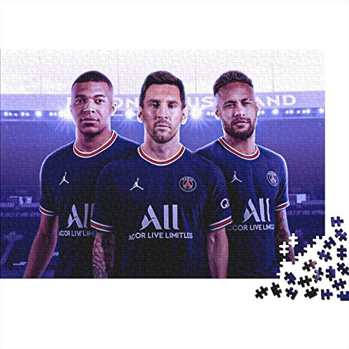 Puzzle 500 Teile Kylian Mbappé Erwachsene Puzzle,Spiel Puzzles Für Erwachsene,Paris St German PSG Puzzle,Geburtstagsgeschenk,Geschenke Für Frauen Premium Holzpuzzle 500pcs (52x38cm)