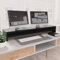 ARKEM Monitorständer Schwarz 100x24x13 cm Holzwerkstoff Regaleinsatz FüR KüChenschrank Fernseh ErhöHung