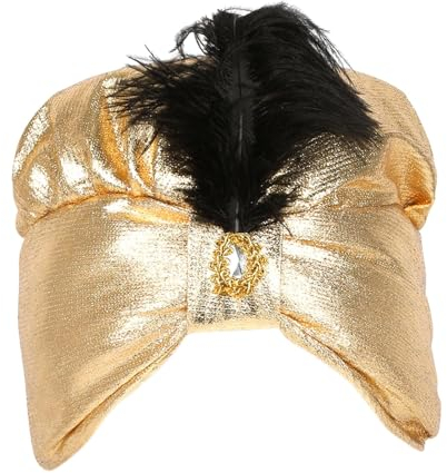 Indische Sultan Turban Hüte, Arabische Kopfbedeckung, Kopfschmuck, Sultan Hut für Cosplay