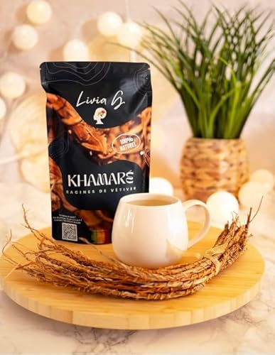 Khamaré – 100 Racines de Vétiver Naturelles | Gongolili Premium | Infusion Détox, Bien-Être Féminin & Parfum d’Intérieu