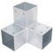 HOLZVERBINDER HEB-22 ECKMODELL FÜR DREI 90x90 MM BALKEN - PFOSTENECKE - PFOSTENSCHUH - PFOSTENVERBINDER