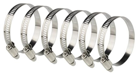 Aiweijia 65-89mm Water Pipe Spiral Worm Fastener,201 Stainless Steel Hose Clamp Hose Blank Tube Shrink Clamp Worm Drive Clamp for Garden Water Pipe Car Fuel Pipe Plumbing Pipe Fixing Parts