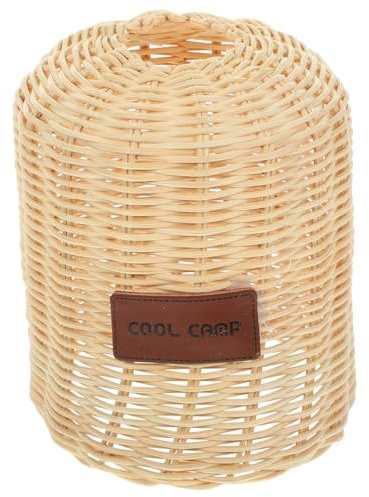 ANDRESLAD Camping Gas Bottle Cover Gas Canister Cover Rattan Gas Tank Protective Cover Easy Install and Sturdy