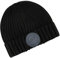 CANADA WEATHER GEAR Strickmütze für Damen, gemütlich, weich, warm und dick, atmungsaktiv, Wintermützen, Schwarz/Schwarzes Logo, Einheitsgröße