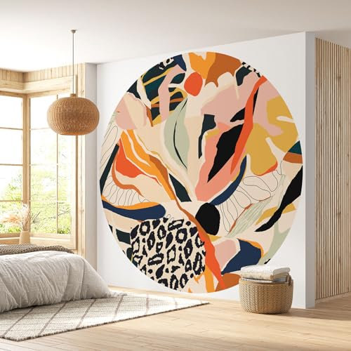 Papier peint rond/cercle - Design - Diamètre 130 cm