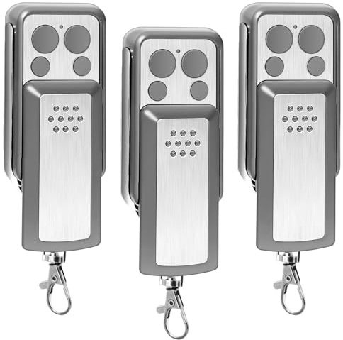 3PCS Telecommande Portail Replacement pour 114253, 4 Boutons Bip Portail Compatible avec A-VIDSEN 114253 104257 104251