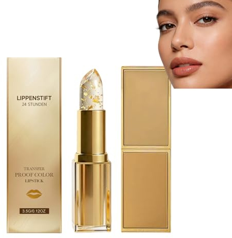 PH Color Changing Lipstick Jelly Clear Lip Balm zu Natural Pink, feuchtigkeitsspendende lang anhaltende 24-Stunden-Lippenfarbe, Ph-anpassende Lippenstifte, adaptiver Farblippenstift (1pcs)