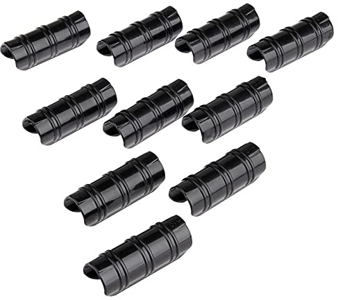 Mtsooning 10 Stück 19 mm / 0.75 Gewächshaus Folienschellen Gartengebäude Rohrschelle Rohr Filmclip Rohrklemme für Pflanzen Gewächshausfolie Sonnenschutznetze Rahmenunterstände