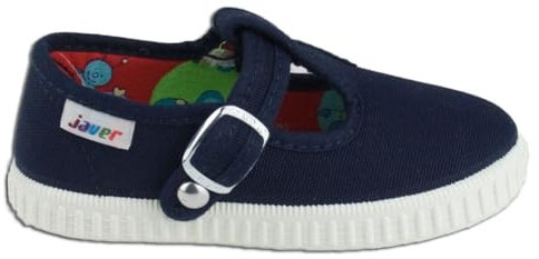 javer 61 - Sandalia Hebilla Lona Bebé niño Color: Marino Talla: 21