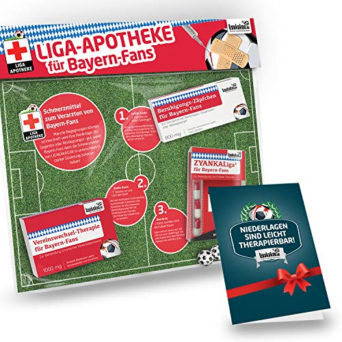 Alles für Bayern-Fans by Ligakakao.de Bayern München Mütze ist jetzt die Liga-APOTHEKE Strickmütze rot-weiß Logo Emblem Männer-Größe