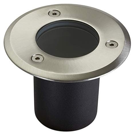 SOTECH LED Bodeneinbaustrahler ALFA MINI rund Ø 100 mm Edelstahl | IP67 GU10-230V Gartenstrahler Bodenleuchte ohne Leuchtmittel