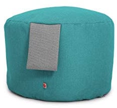 nanito Sitzpouf Kinderzimmer – Kinder Sitzkissen & Bodenkissen zum Spielen, Stapeln & Sitzen – Pouf Kinder – Made in Berlin (türkis)