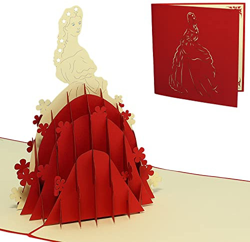 LINPOPUP®, Pop-Up Karte Österreich Sissi, Pop Up Geburtstagskarte, Grußkarte Reisegutschein Wien Sissi Elisabeth Kaiserin, N237