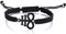 XUANPAI Handgemachte Einstellbare Satanic Baphomet Leviathan Kreuz Geflochtene Armreif Seil Armband für Männer Frauen, Stil 1
