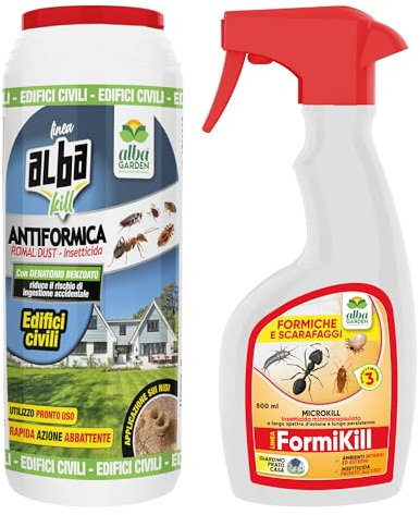 Albagarden - Gel Formiche + Gel Scarafaggi - Doppia Azione Insetticida