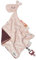 Done by Deer Baby-Kuscheltuch Raffi Rosa - 30x30 cm - Praktischer Klettverschluss und eine elastische Schlaufe für den Schnuller - 50% Baumwolle, 50% Polyester