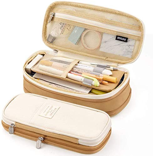 Nonebranded XQ9G Multi-functional pencil case shallow khaki, Acrylic