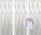 AILEXI 3er Pack Metallic Lametta Vorhänge Folie Fransen Schimmer Luftschlangen Vorhang Tür Fenster Dekoration für Geburtstag Hochzeitsfeier Lieferungen 3ft * 8ft - Laser Silber
