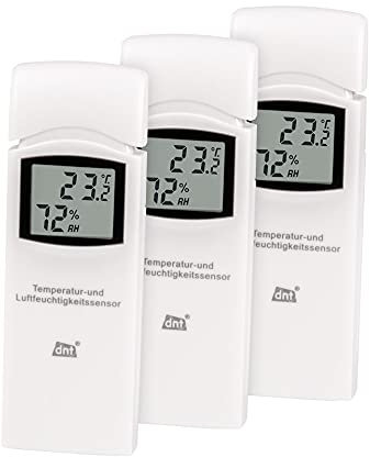 DNT 3er-Spar-Set Zusatz-Thermo-/Hygrosensor DNT000005 RoomLogg PRO WeatherScreen PRO
