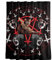 Onsinic Lustige Katzen-duschvorhang, Satanic Cat Pentagram Tod Black Metal Durable Duschvorhänge Wasserdicht Polyester Duschvorhang 120 * 180cm