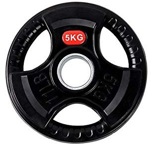 jiande Barbell Olympic Grip Weight Plates Standard 2.5kg, 10kg, 15kg, Single, Olympic Plate Sets, Olympic Plate Weights, Black (Size : 5kg)