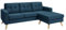 Vente-unique - Ecksofa - Ecke wechselbar - Stoff - Dunkelblau - Bartolome