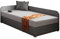 Mirjan24 Einzelbett Kodawi, Sitzfläche: Bonellfederkern und Schaumstoff T25, Härtegrad: H3, Bett mit Polsterkopfteil, Jugendzimmer, Schlafmöbel, Bettgestell 90 x 200 (Seite: Links, Lux 06 + Lux 05)